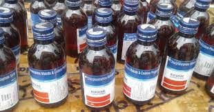 Intoxicant cough syrup without number XUV