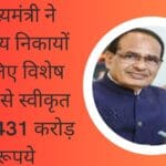 मुख्यमंत्री ने नगरीय निकायों के लिए विशेष निधि से स्वीकृत किये 431 करोड़ रूपये