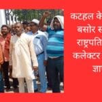 कटहल के विरोध में बसोर समाज ने राष्ट्रपति के नाम कलेक्टर को सौंपा ज्ञापन