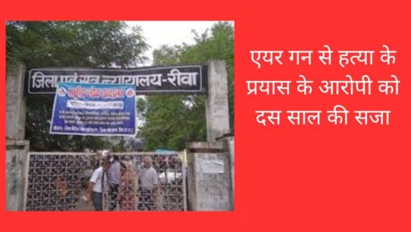 एयर गन से हत्या के प्रयास के आरोपी को दस साल की सजा