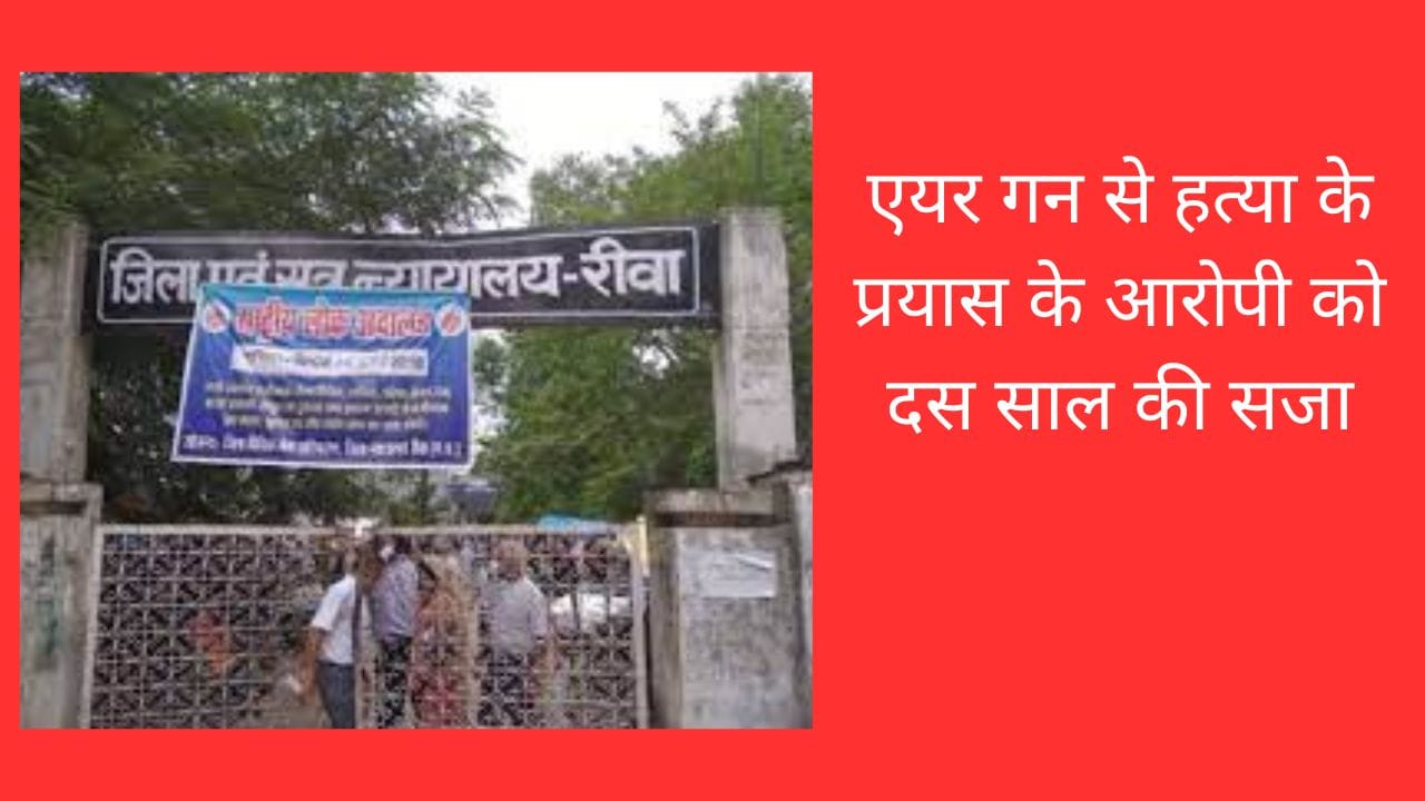 एयर गन से हत्या के प्रयास के आरोपी को दस साल की सजा