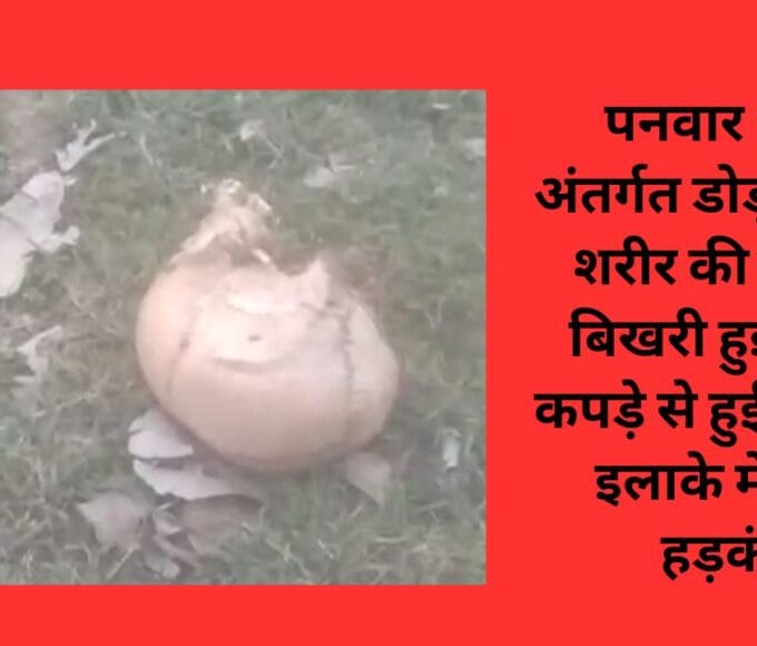 पनवार थाना अंतर्गत डोड़ो गांव में शरीर की हड्डियां बिखरी हुई मिली कपड़े से हुई पहचान इलाके में मचा हड़कंप