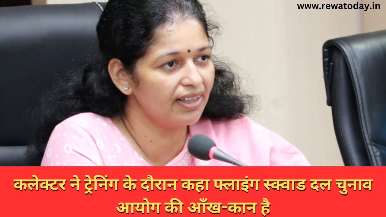 कलेक्टर ने ट्रेनिंग के दौरान कहा फ्लाइंग स्क्वाड दल चुनाव आयोग की आँख-कान है