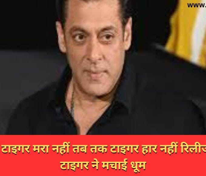 जब तक टाइगर मरा नहीं तब तक टाइगर हार नहीं रिलीज होते ही टाइगर ने मचाई धूम
