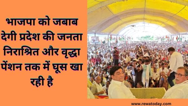 भाजपा को जबाब देगी प्रदेश की जनता निराश्रित और वृद्धा पेंशन तक में घूस खा रही है