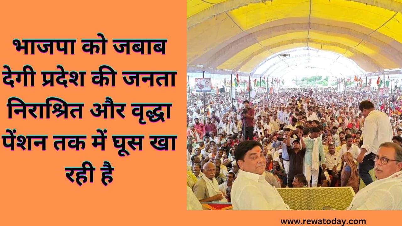 भाजपा को जबाब देगी प्रदेश की जनता निराश्रित और वृद्धा पेंशन तक में घूस खा रही है