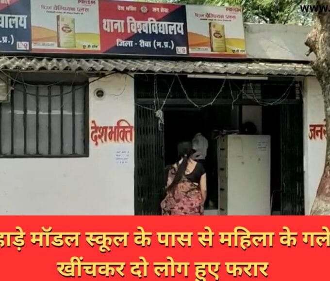 दिनदहाड़े मॉडल स्कूल के पास से महिला के गले से चेन खींचकर दो लोग हुए फरार