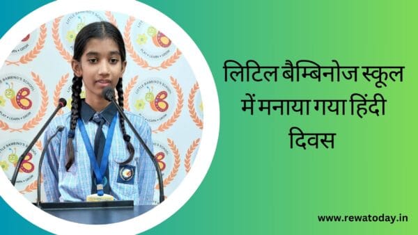 लिटिल बैम्बिनोज स्कूल में मनाया गया हिंदी दिवस