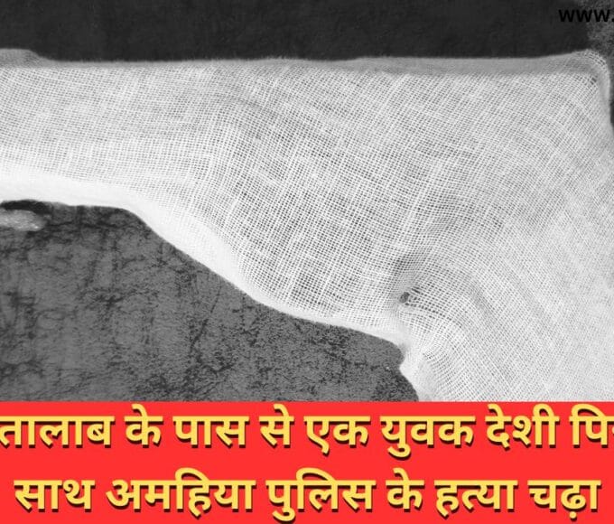 ललपा तालाब के पास से एक युवक देशी पिस्टल के साथ अमहिया पुलिस के हत्या चढ़ा
