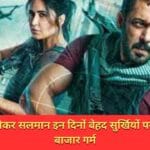 टाइगर 3 को लेकर सलमान इन दिनों बेहद सुर्खियों पर अफवाहों का बाजार गर्म