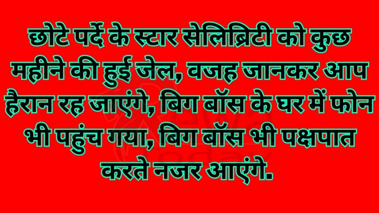 Small screen star celebrity was jailed for a few months, you will be surprised to know the reason