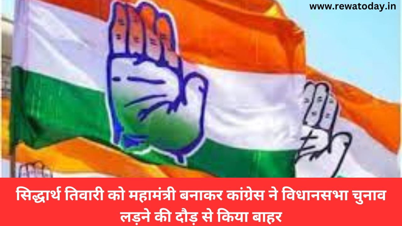 सिद्धार्थ तिवारी को महामंत्री बनाकर कांग्रेस ने विधानसभा चुनाव लड़ने की दौड़ से किया बाहर?