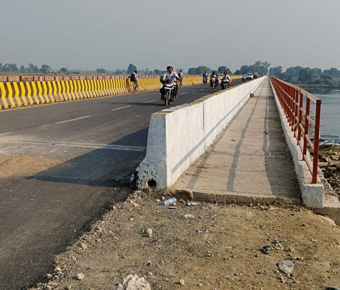 Just two days after the inauguration of CM, there was a crack on the bridge built at a cost of Rs. 66 crores.