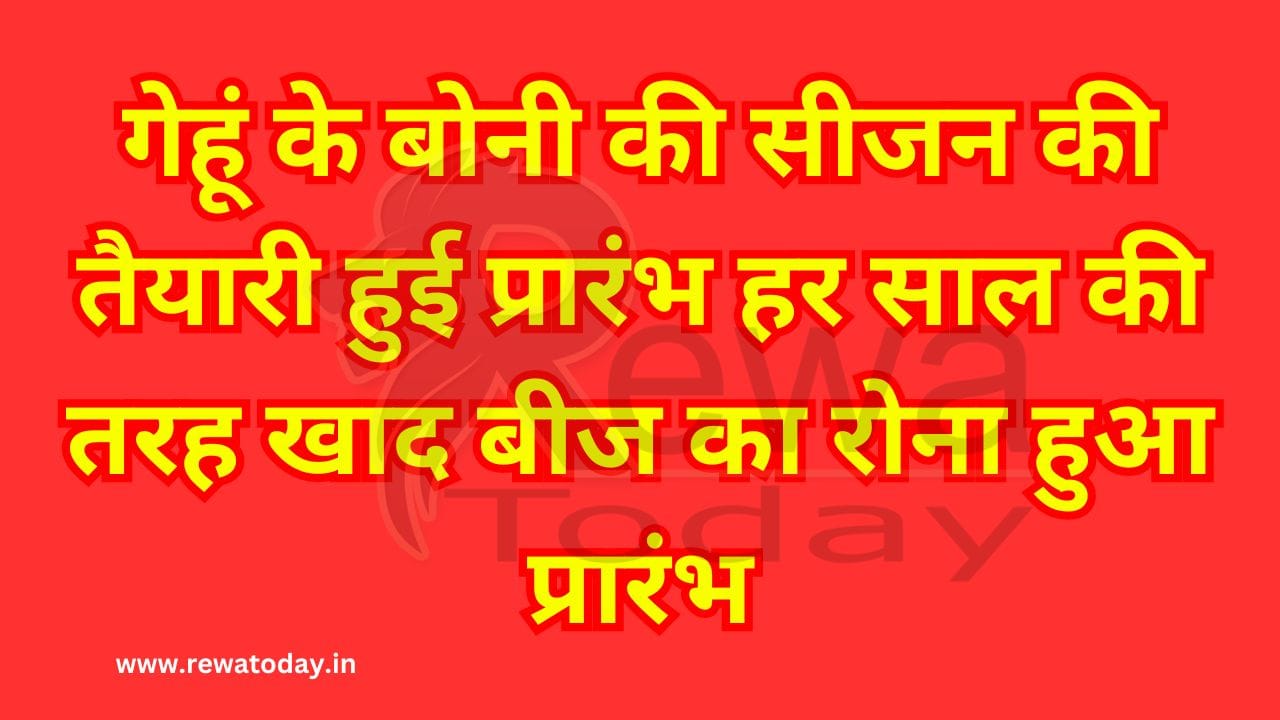 गेहूं के बोनी की सीजन की तैयारी हुई प्रारंभ हर साल की तरह खाद बीज का रोना हुआ प्रारंभ