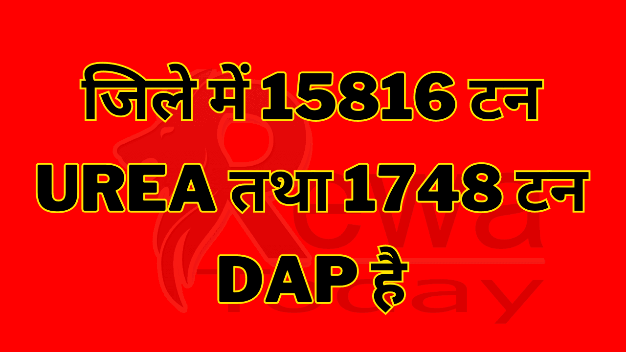 There is 15816 tonnes of urea and 1748 tonnes of DAP in the district.