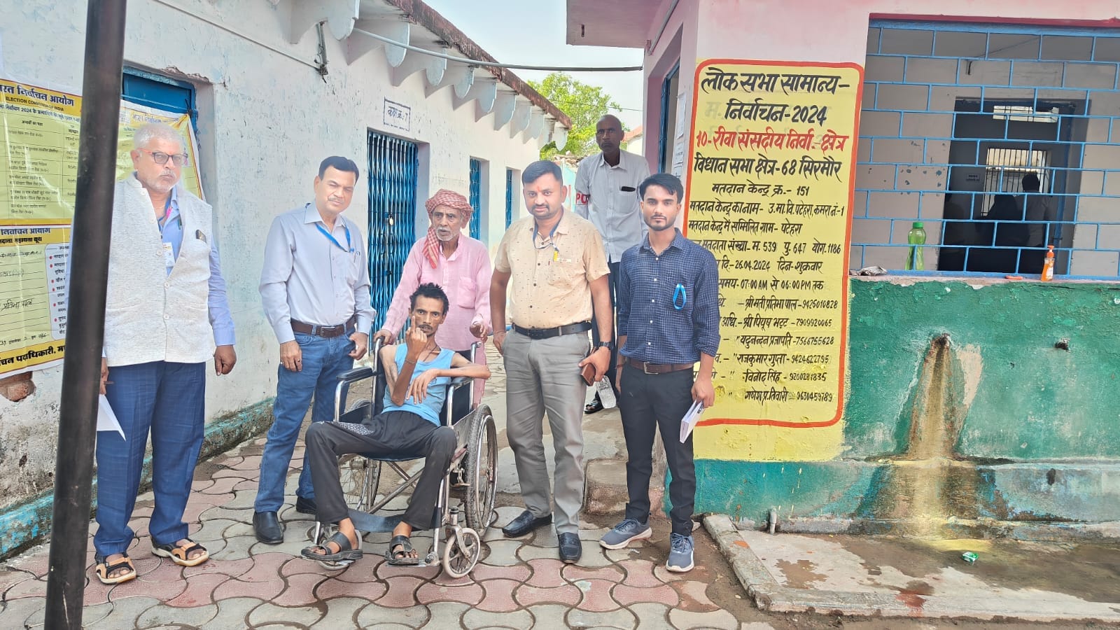 Differently Abled Voters Cast Their Votes