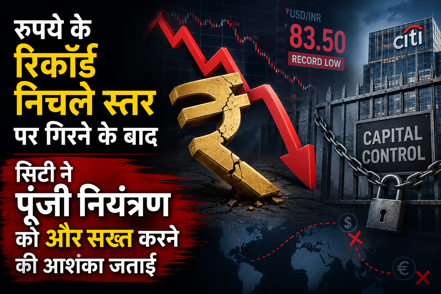 Indian rupees is getting down