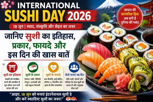 International Sushi Day 2026: जानिए सुशी का इतिहास,