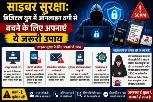 साइबर सुरक्षा: डिजिटल युग में ऑनलाइन ठगी से बचने के लिए अपनाएं ये जरूरी उपाय