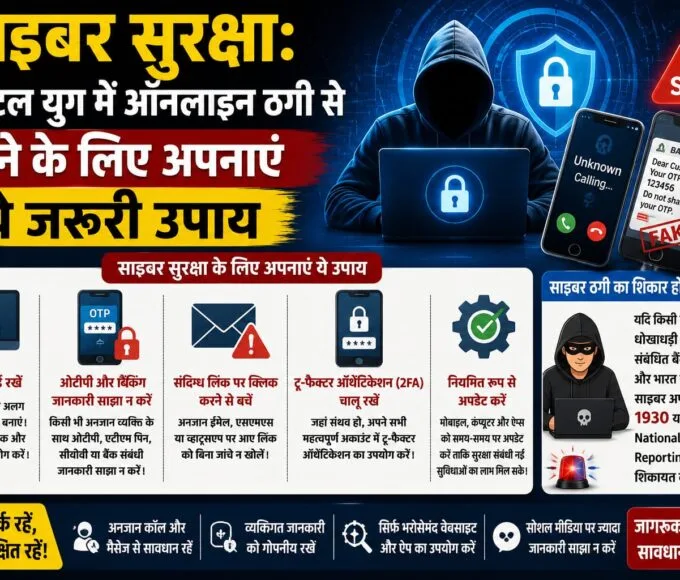साइबर सुरक्षा: डिजिटल युग में ऑनलाइन ठगी से बचने के लिए अपनाएं ये जरूरी उपाय