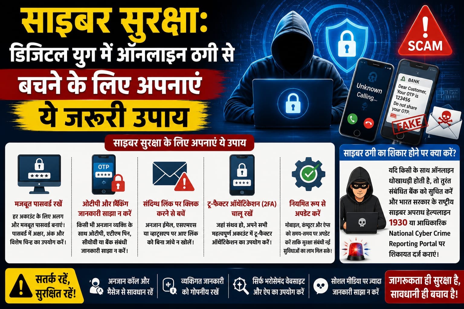 साइबर सुरक्षा: डिजिटल युग में ऑनलाइन ठगी से बचने के लिए अपनाएं ये जरूरी उपाय